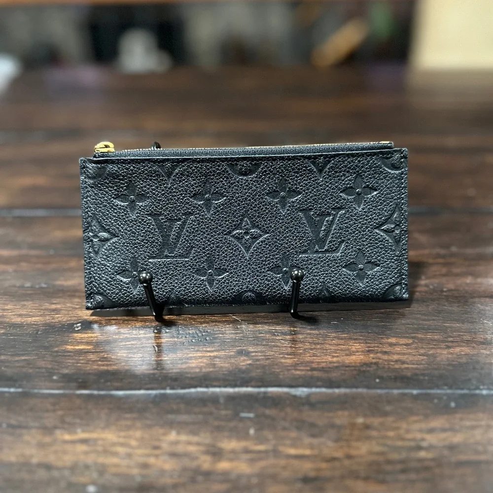 Authentic Louis Vuitton Monogram Empriente Curieuse Wallet w Original Zip Pouch